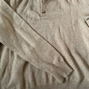 Brand New with Tags- J.Crew Shawl collar sweater in supersoft wool blend